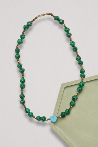 Jungle Heart Malachite Necklace